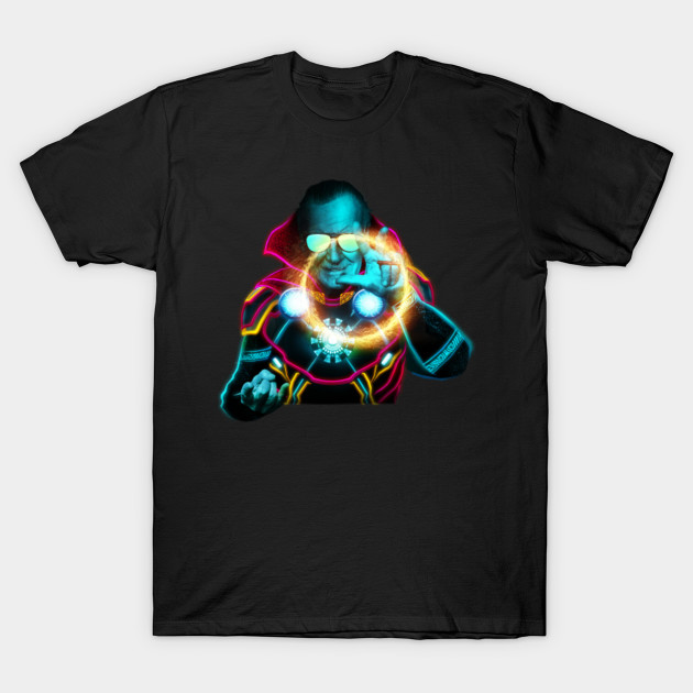 Neon Stan Lee Tribute Artwork